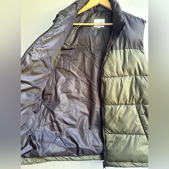 JACK & JONES mens size large two tone puffer vest - Picture 3 of 4